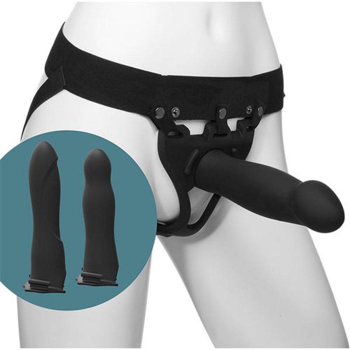 Body Extensions - Hollow Strap-on 4-Piece Set -  Black