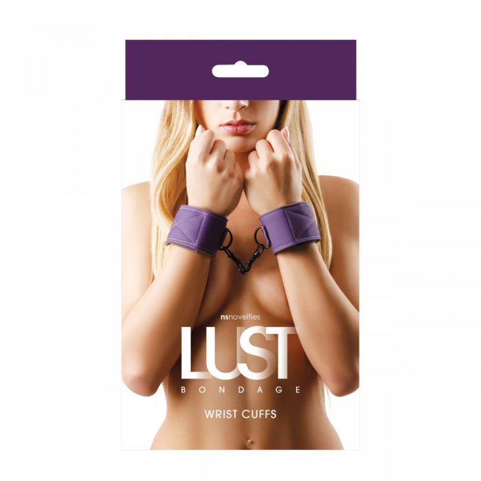 Lust Bondage Wrist Cuff - Purple