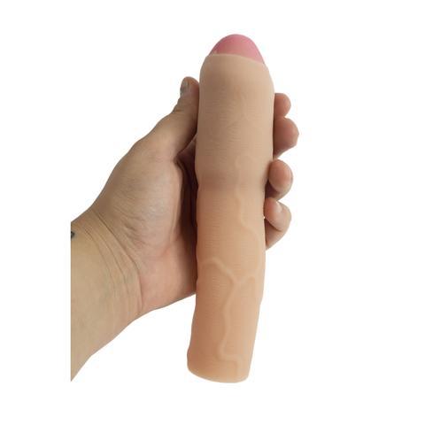 Cyberskin 3 In. Xtra Thick Uncut Transformer  Penis Extension - Light