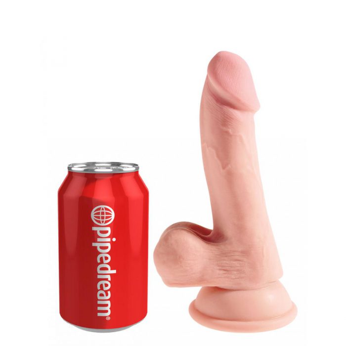 King Cock Plus Triple Density 6.5 Inch Cock With Balls - Flesh