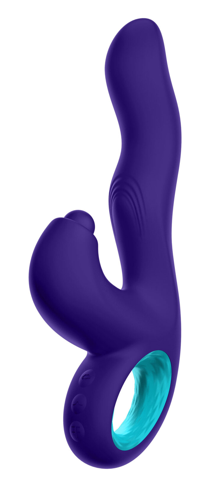 Klio Triple Action Thumping Rabbit Vibrator - Dark Purple